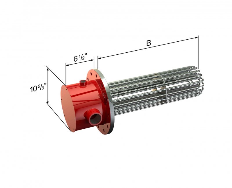 Flanged Immersion Heaters - Warren Electric Industrial Electric Heaters
