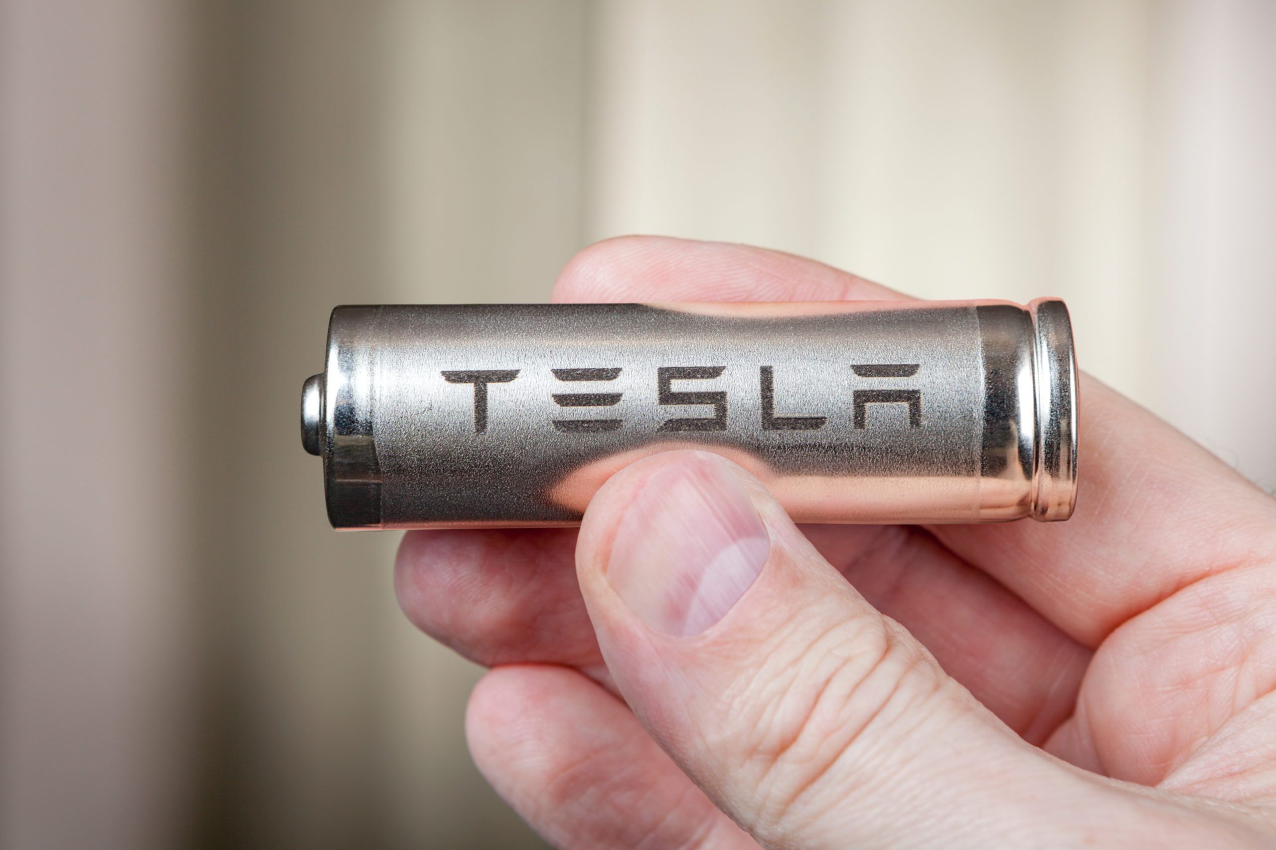 tesla battery cells